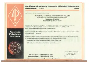 API Certificate