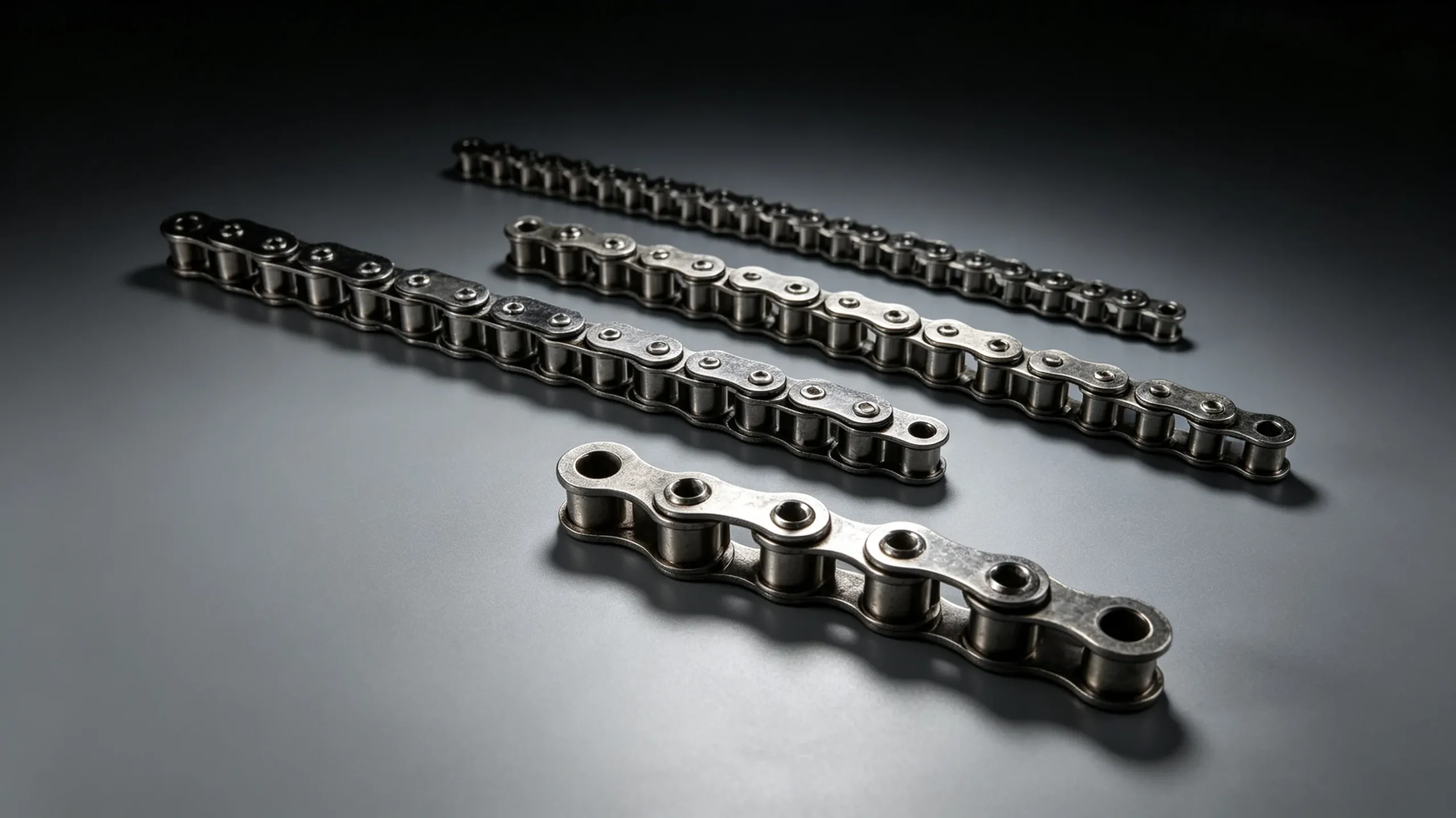 SH series roller chain component detail view